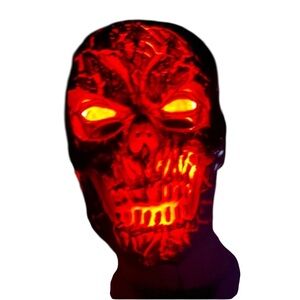 New adult scary light up face mask costume Halloween